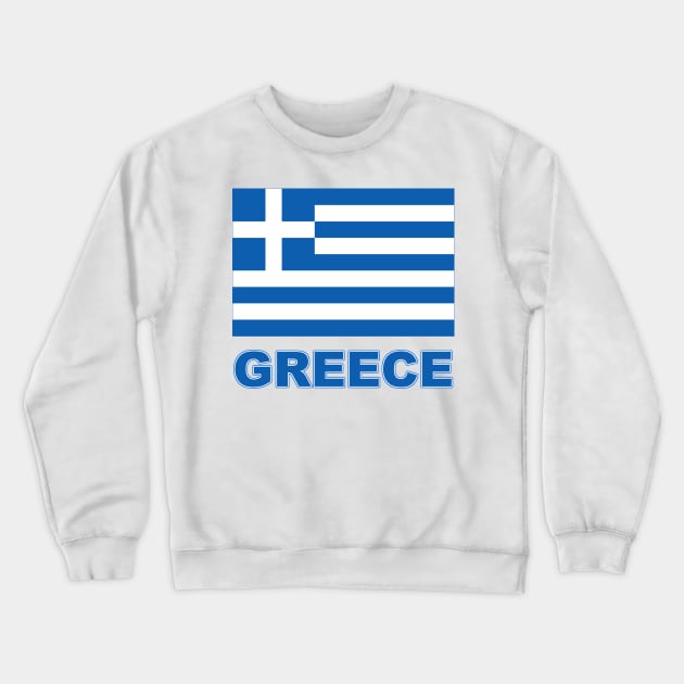 The Pride of Greece - Greek Flag Design Crewneck Sweatshirt by Naves